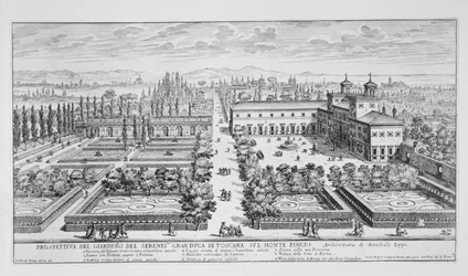 Garten des Großherzogs der Toskana auf dem Monte Pincio, Rom, aus 